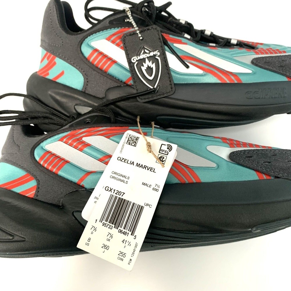 Adidas Ozelia Marvel Guardians Drax Mens Size 8/Womens 9.5 Black Silver GX1207 - Picture 7 of 9
